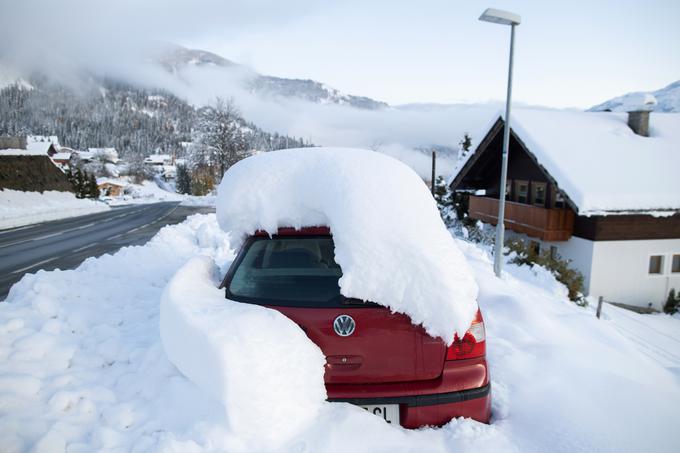 Avstrijsko vasico Iselsberg je prekrila debela snežna odeja | Foto: Reuters