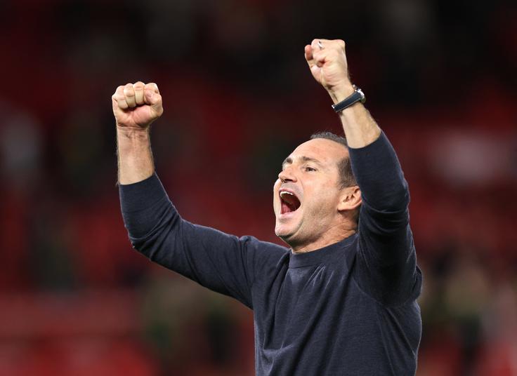 Trener Coventryja Frank Lampard je dočakal prvo zmago v tej sezoni. | Foto: Reuters