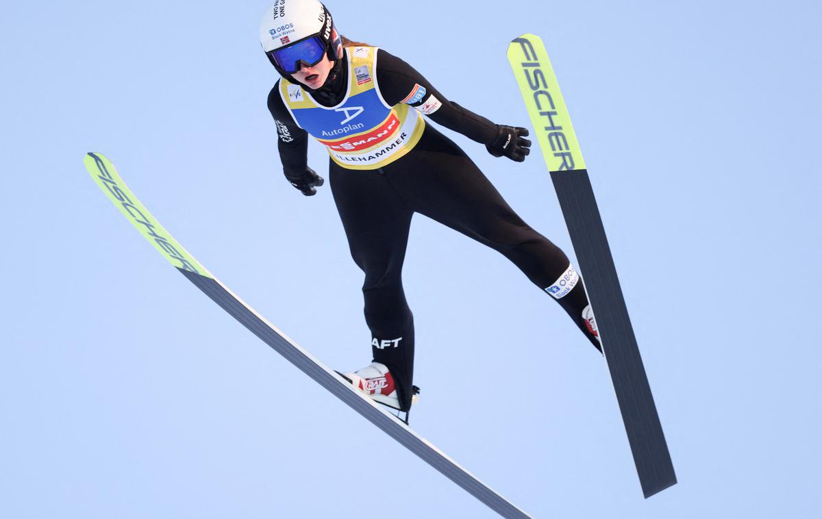 Gyda Westvold Hansen | Gyda Westvold Hansen je zmagovalka druge tekme v Lillehammerju.  | Foto Reuters