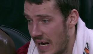 Goran Dragić še enkrat ostal brez zoba (video)