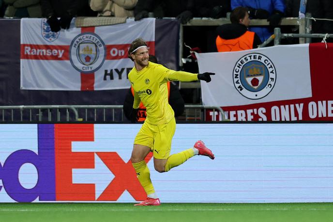 Bodo Glimt Kasper Hogh | Ne Erling Haaland na severu Evrope je na uvodu tekme z dvema goloma zablestel Kasper Hogh. | Foto Reuters