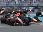 Miami štart Charles Leclerc Ferrari
