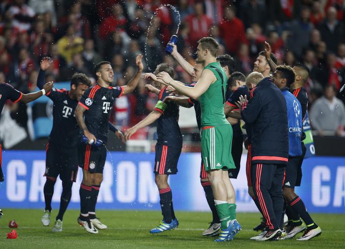 Bayern se je še peto leto zapored uvrstil v polfinale lige prvakov. | Foto: 