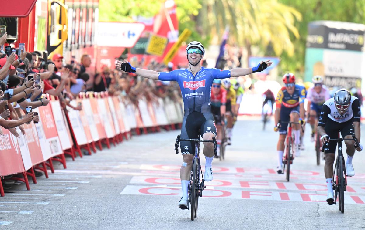 Kaden Groves, Vuelta 2023 | Avstralec Kadern Groves je dobil zaključni sprint v četrti etapi Dirke po Španiji. | Foto Guliverimage