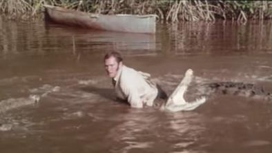 V filmu o Bondu so uporabili prave krokodile: kaskader je dobil 193 šivov #video