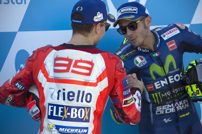 Valentino Rossi in Jorge Lorenzo | Foto: Guliverimage/Getty Images
