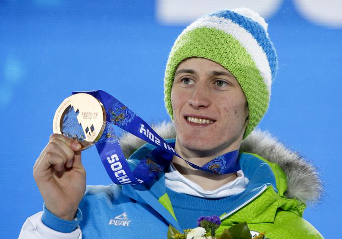 Peter Prevc je v Sočiju skočil do dveh medalj. | Foto: Reuters