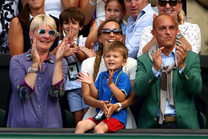 Sin Stefan in žena Jelena v Wimbledonu. | Foto: Guliverimage/Getty Images