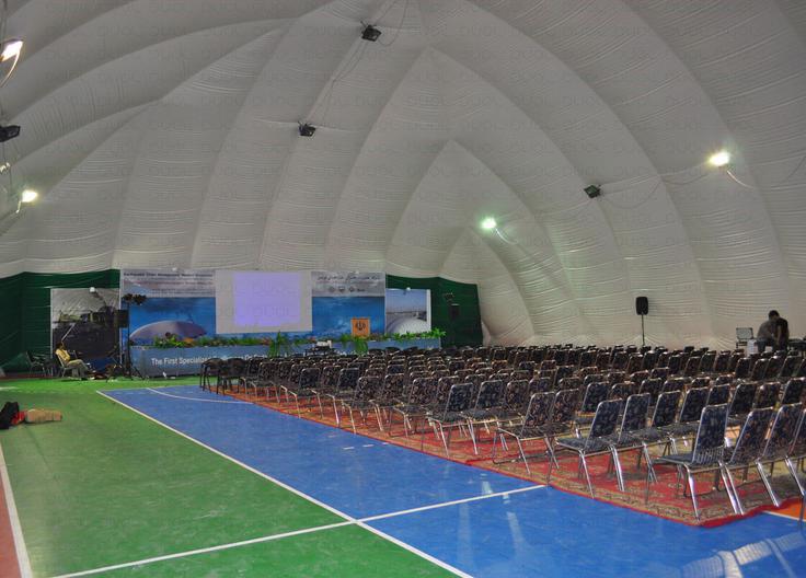 V izrednih razmerah (npr. ob potresih, ki so v regiji pogosti) šotor uporabljajo kot zasilni namestitveni objekt za prebivalce. | Foto: arhiv podjetja