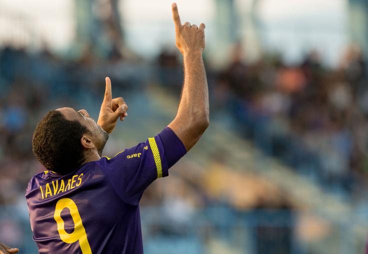 Marcos Tavares je v 17. minuti Mariborčane popeljal v vodstvo. | Foto: Vid Ponikvar