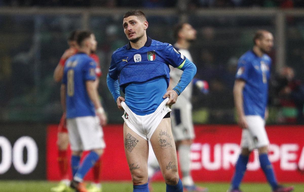 Italija Makedonija | Italijani drugič zapored ne bodo igrali na svetovnem prvenstvu. | Foto Reuters