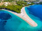 Zlatni rat, otok Brač leta 2020