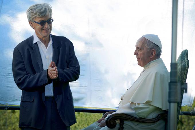 Wim Wenders in papež Frančišek. | Foto: 