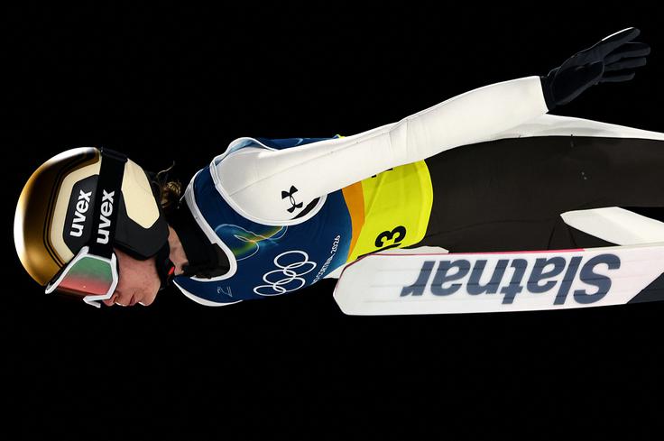 Nika Prevc je v prvi seriji zadržala vodstvo Slovenije. | Foto: Reuters