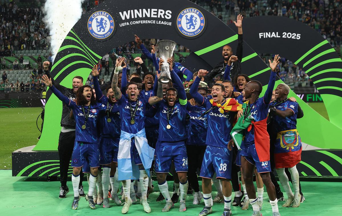 Chelsea konferenčna liga | Chelsea je po preobratu osvojil konferenčno ligo. | Foto Reuters