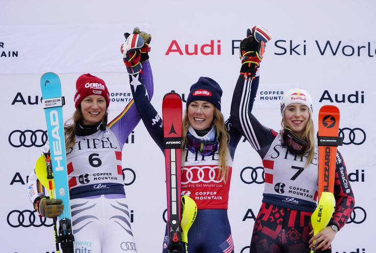 Mikaela Shiffrin si je prismučala ogromno prednost pred zasledovalkami. | Foto: Reuters