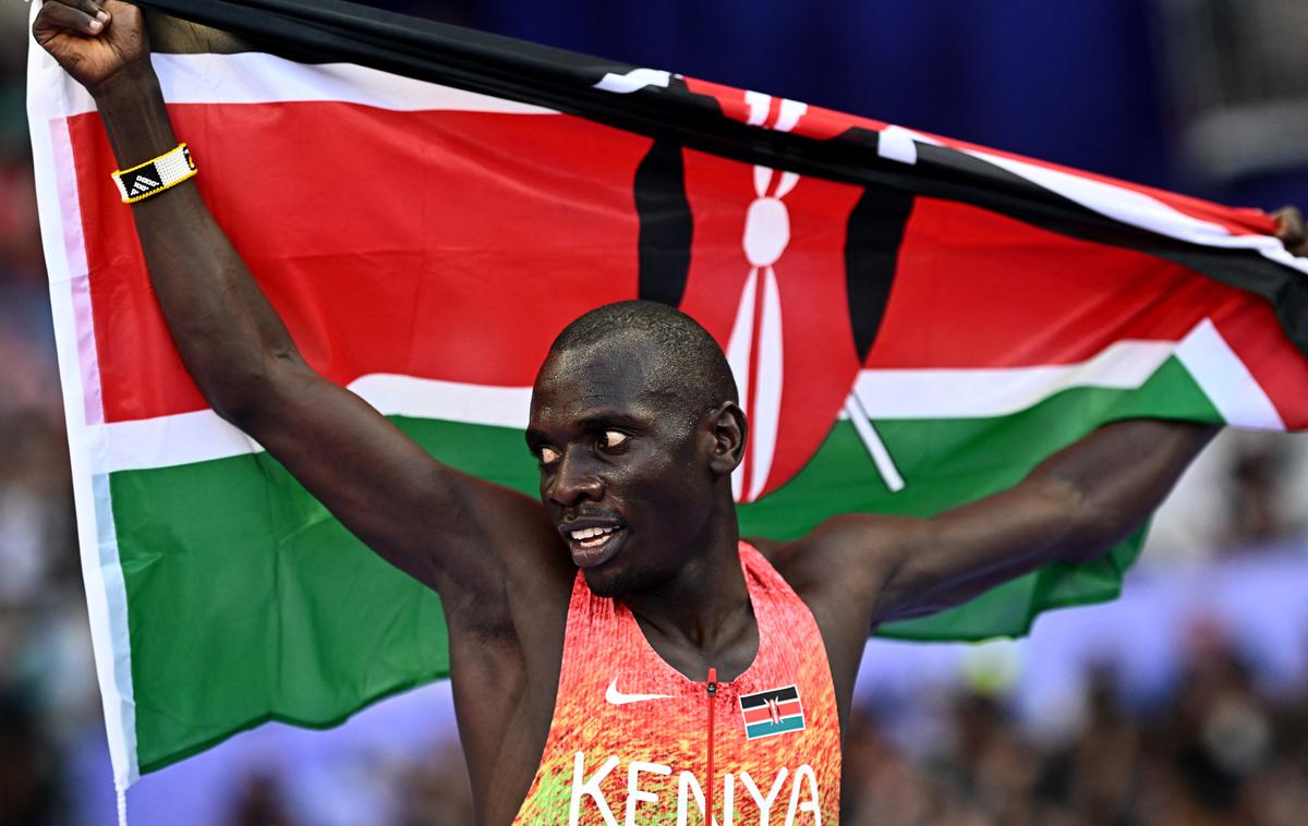 Emmanuel Wanyonyi | Emmanuel Wanyonyi je novi olimpijski prvak v teku na 800 metrov. | Foto Reuters