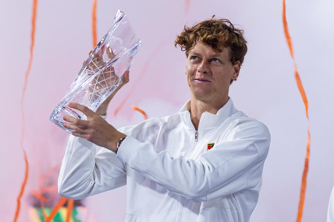 Jannik Sinner | Jannik Sinner je zmagovalec teniškega spektakla v Miamiju. | Foto Reuters