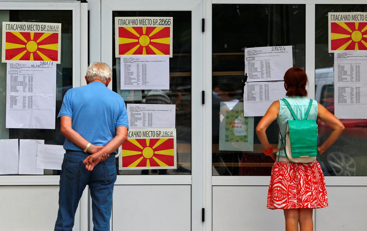 Makedonija volitve koronavirus Zoran Zaev | Volilna udeležba do 19. ure je bila 45,7-odstotna. | Foto Reuters