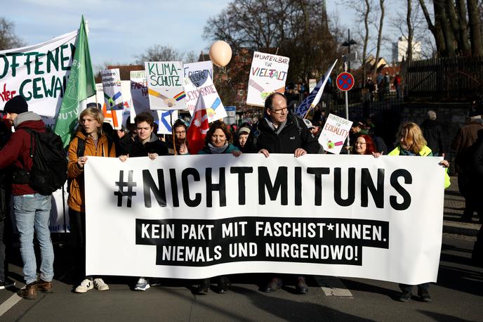 Protesti v Erfurtu | V turinško prestolnico so se zgrnili protestniki iz cele Nemčije. | Foto Reuters