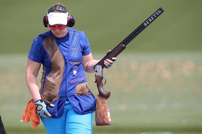 Jasmina Maček | Jasmina Maček je na SP v Atenah trenutno najvišje uvrščena predstavnica slovenske strelske reprezentance. | Foto Aleš Fevžer