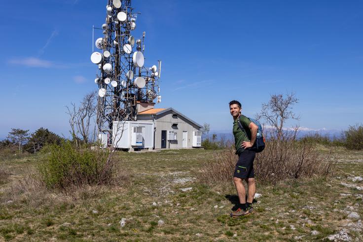 Na vrhu Trstelja je oddajnik. | Foto: Matej Podgoršek