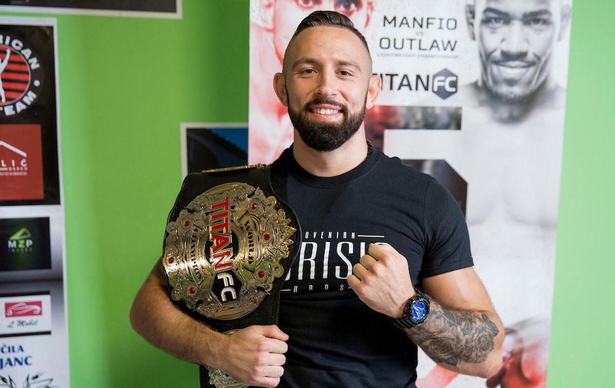 Uroš Jurišič 1 | Uroš Jurišič si je naslov najboljšega v velterski kategoriji v Titan FC zagotovil junija 2018, ko je že v prvi rundi premagal Joseja Caceresa. | Foto Urban Urbanc/Sportida