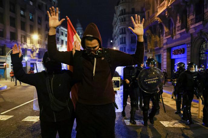 Protesti v Španiji | Tokratni protesti so bili v primerjavi s prejšnjimi nekoliko manj nasilni. | Foto Reuters