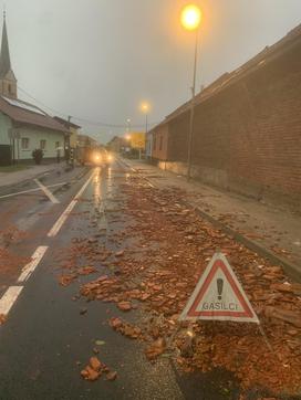 Po orkanskem vetru v Križevcih