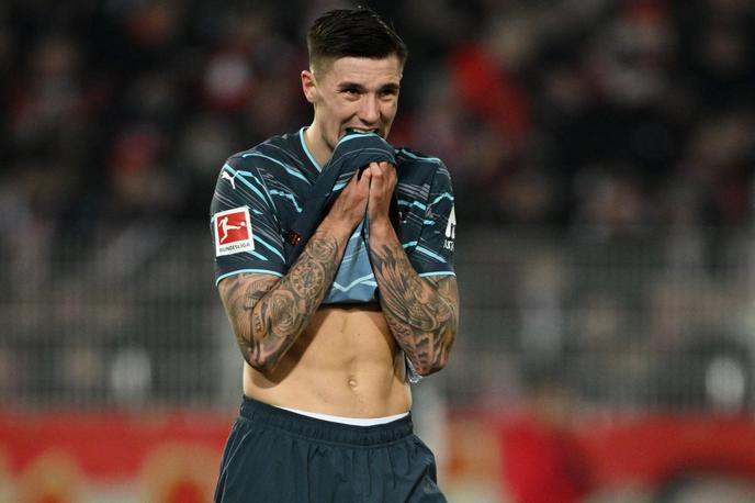 Benjamin Šeško | Benjamin Šeško je z 12 goli deveti strelec prve nemške bundeslige. | Foto Reuters