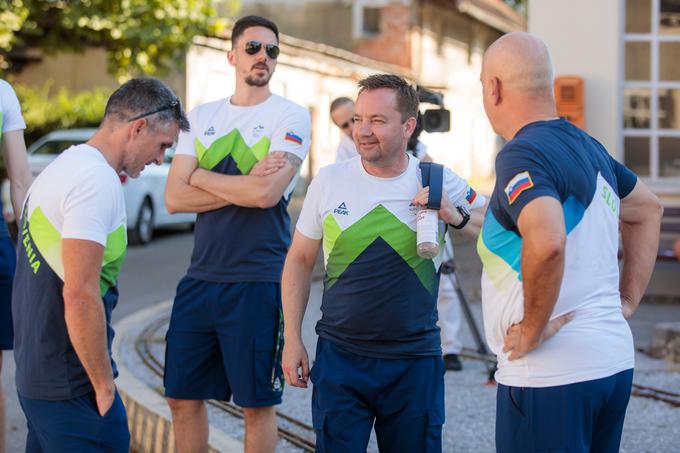 Pred sprejemom olimpijcev na Kongresnem trgu v Ljubljani. | Foto: Mediaspeed