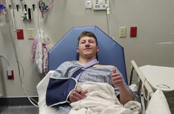 Po grdem padcu se je iz bolnišnice oglasil slovenski smučar