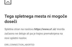 Po vsej državi težave z omrežjem A1. To je novo.