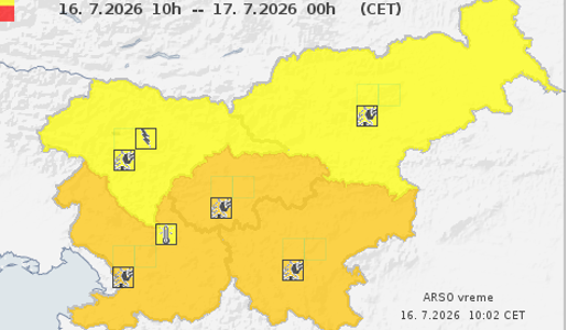 Jutri do 35 stopinj Celzija, v soboto bo hladneje. Ponekod preklicali požarno ogroženost.