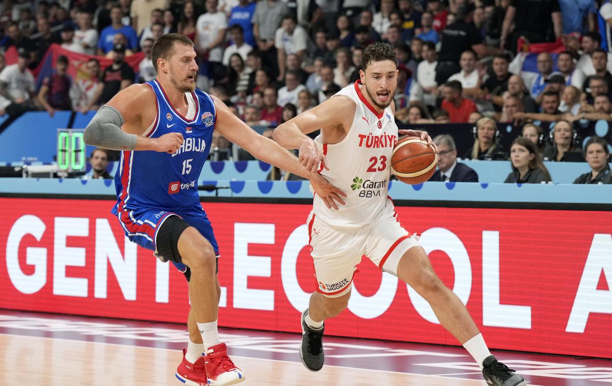 Turčija (Alperen Sengun) - Srbija (Nikola Jokić), Eurobasket | Srbija igra derbi s Turčijo. | Foto Reuters