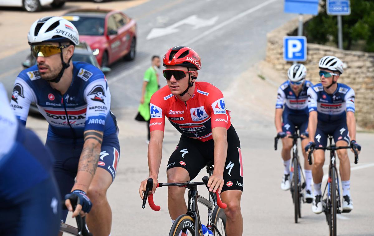 Remco Evenepoel Vuelta 2023 | Remco Evenepoel zbira bonifikacijske sekunde. Za vsak primer.  | Foto Guliverimage