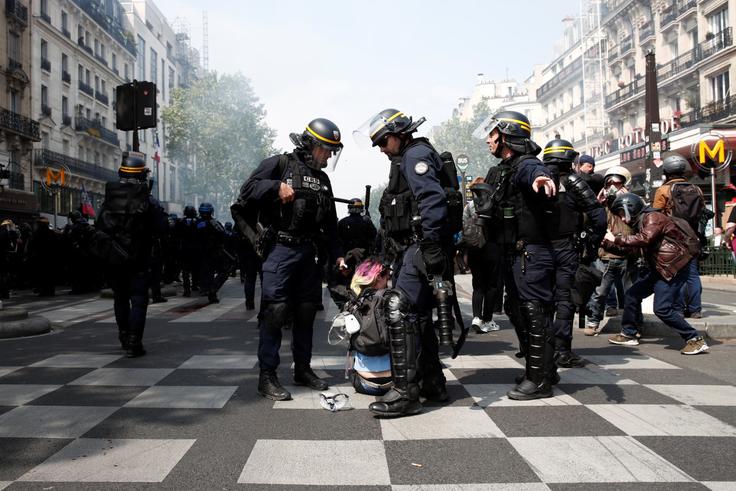 Pariz, Protest, Protestniki, Rumeni jopiči | Foto: Reuters