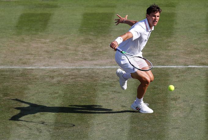 Avstrijec Dominic Thiem se letos ni naigral na sveti travi. | Foto: Reuters