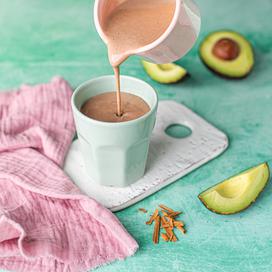 Herbalife Hot Chocolate with Avacado and Cinnamon