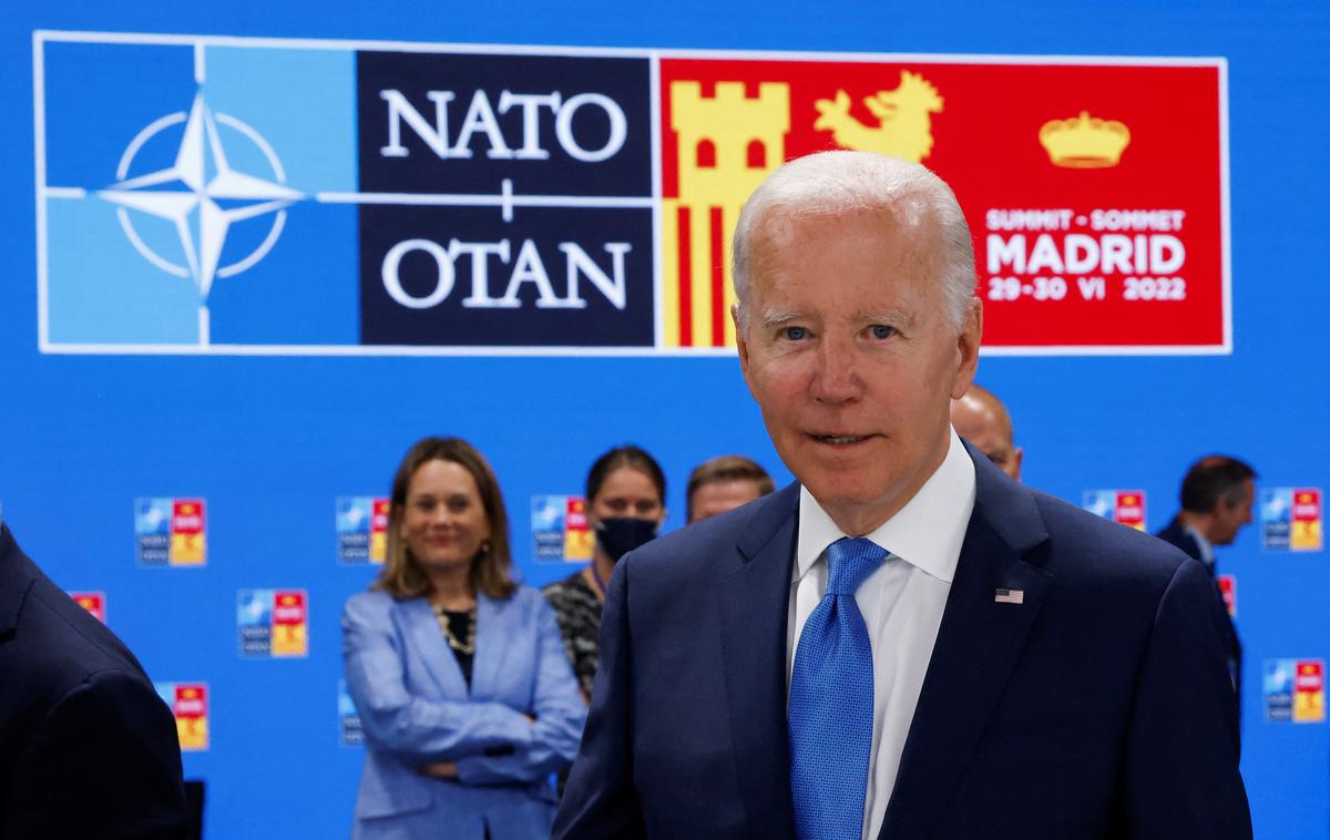 Biden | Glede vstopa Švedske in Finske je Biden povedal, da se je strategija Putina pri napadu na Ukrajino izjalovila. | Foto Reuters
