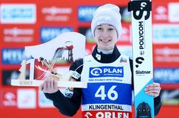 Prevc za zmago ugnala veliko tekmico in na večni lestvici prehitela brata: Ta skakalnica me vedno heca, a ... #video