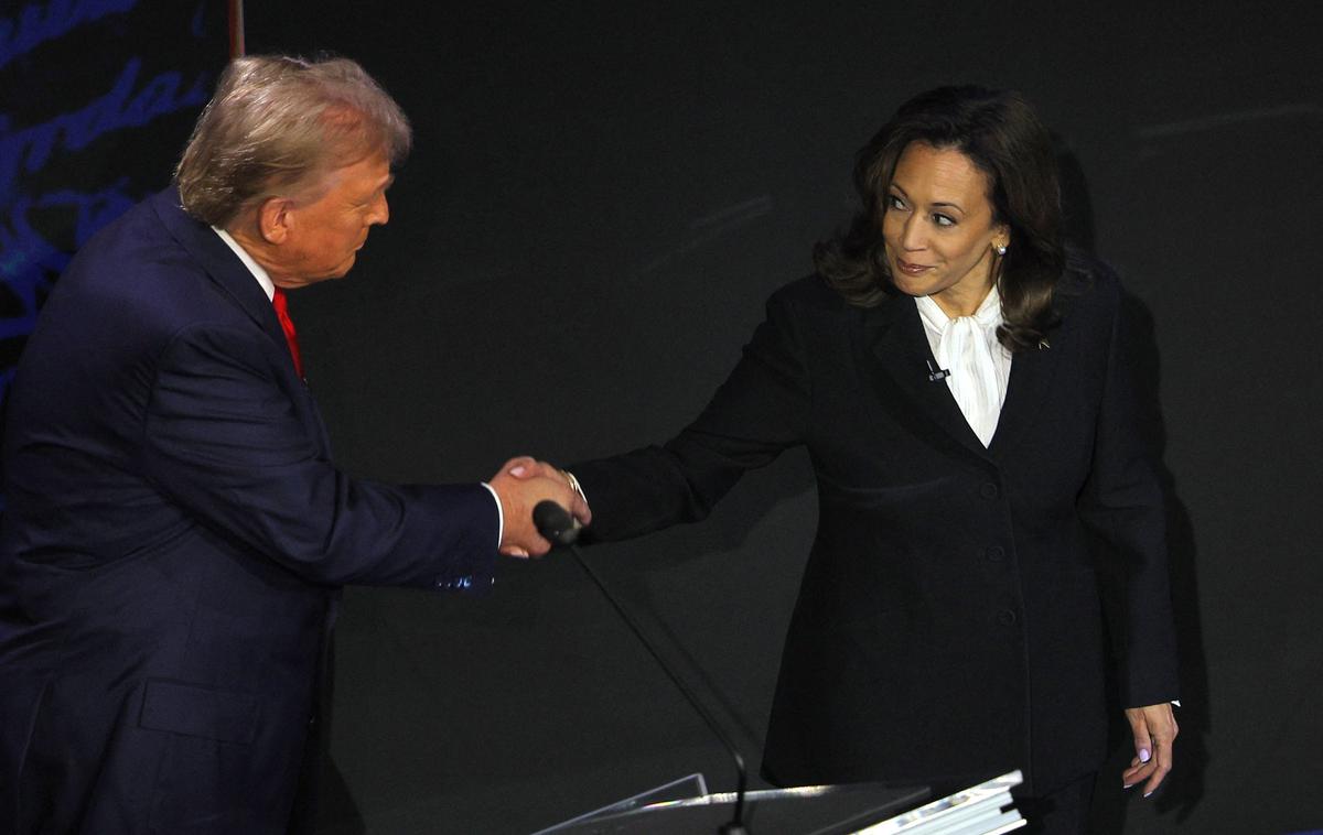 Donald Trump. Kamala Harris. | Oba bosta nagovorila volivce v Severni Karolini. | Foto Reuters