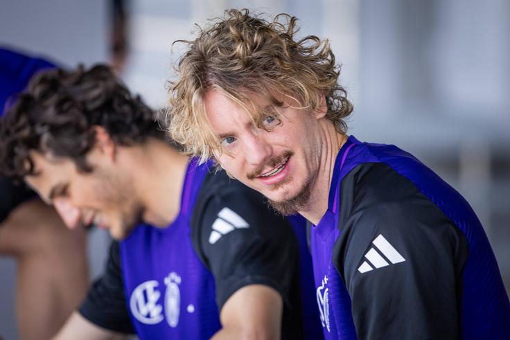 23-letni Nemec Nick Woltemade, član Stuttgarta, je najdražji nogometaš nemške zasedbe na Euru na Slovaškem. Vreden je 30 milijonov evrov. | Foto: Guliverimage
