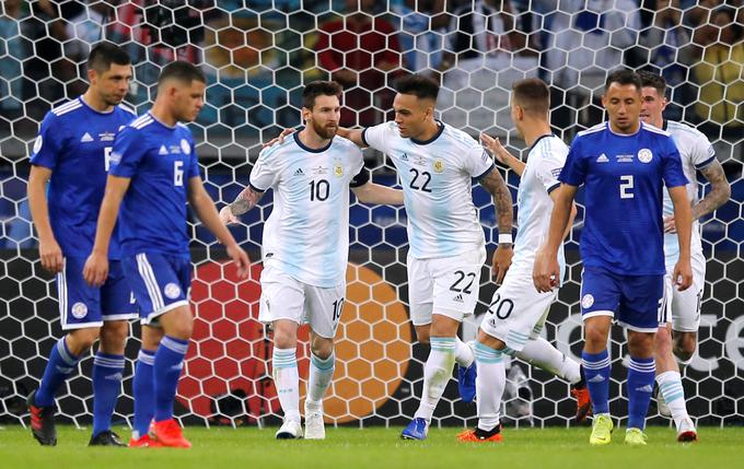 Lautaro Marinez in Lionel Messi sodelujeta že v argentinski reprezentanci. | Foto: Reuters