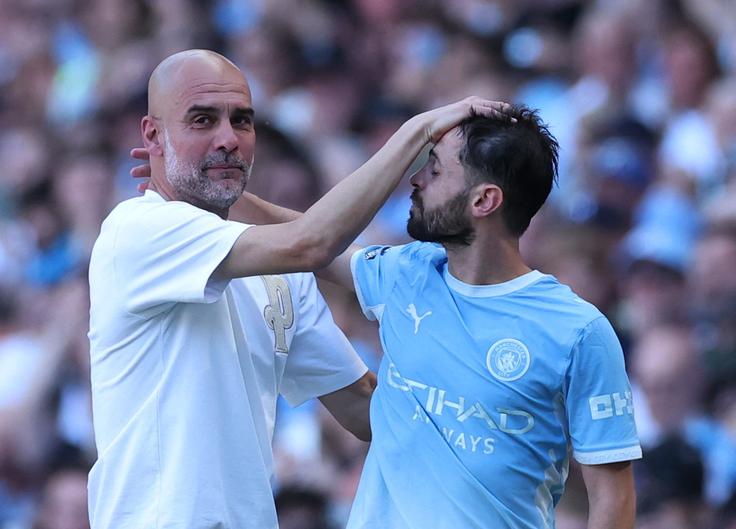 Guardiola je zadnjič vodil Manchester City. | Foto: Reuters