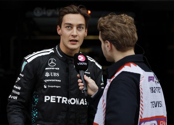 George Russell stavi na ekipo McLaren. | Foto: Reuters