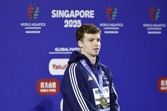 Leon Marchand, SP Singapur | Leon Marchand je dan po svetovnem rekordu na 200 m mešano osvojil še zlato. | Foto Reuters