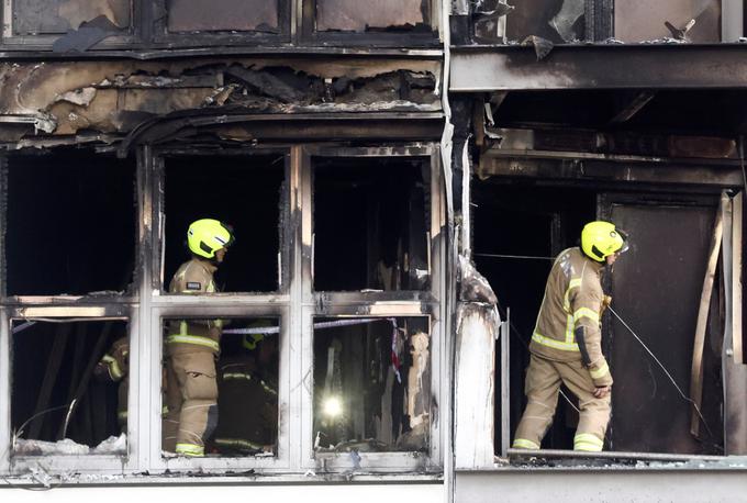 Požar v stolpnici v četrti Poplar v vzhodnem Londonu | Foto: Reuters