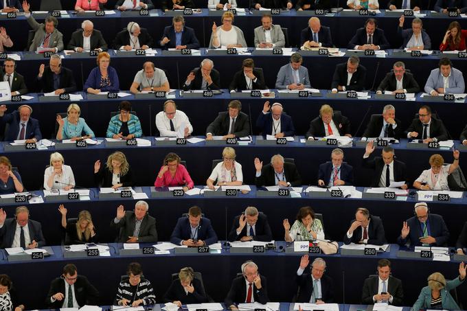 Evropski parlament, evroposlanci, evropski poslanci, glasovanje, Strasbourg | Foto: Reuters