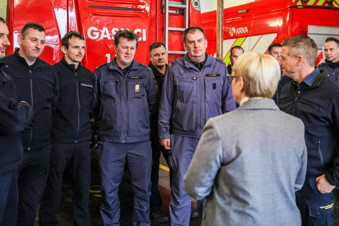 Nataša Pirc Musar v Novem mestu | Predsednica republike Nataša Pirc Musar je danes v Novem mestu obiskala predstavnike nekaterih dežurnih služb. | Foto STA